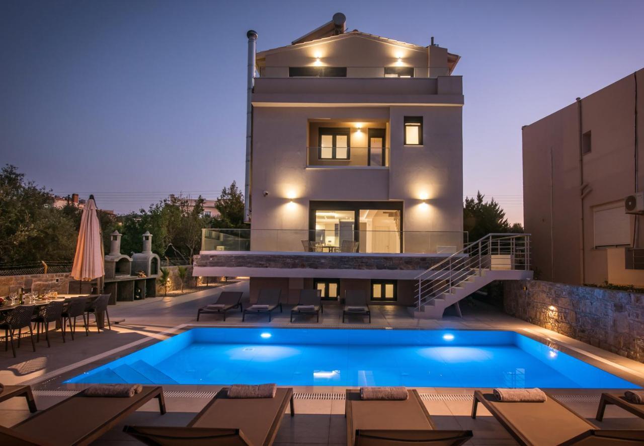 Luxury Villa Marelina 赫索尼索斯 外观 照片